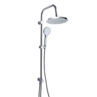 Colonne de douche en laiton chromé, ensemble de mitigeurs d'eau, système de douche de salle de bain au plafond, ensemble de robinets de baignoire, ensemble de douche double pluie, vente en gros