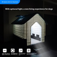 Cage pour chien toutes saisons directe d'usine maison détachable étanche à la pluie pour chiens de taille moyenne à grande partie du corps de type maison pour chien en plein air