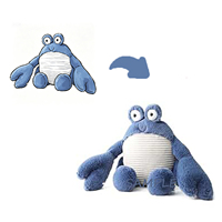 Peluche Crabe Bleu Doux, Jouet en Peluche Mignon de Dessin Animé pour Enfants, Créature Marine pour le Confort du Sommeil, Cadeau de Vacances pour Enfants, Vente en Gros