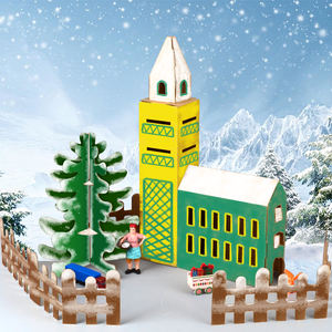 Kit de Casa de Papel 3D Ecológico para Niños - Juguete de Cartón para Colorear y Dibujar, Rompecabezas de Ensamblaje Manual para Educación Temprana Creativa - Product Image 1