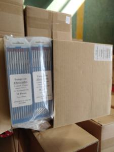 Huarui Hoge Kwaliteit 150Mm 175Mm Lassen Elektrode Staven 1.0 1.6 2.0 WT20 Rood 2% Throiated <span class=keywords><strong>Tig</strong></span> Elektroden - Product Image 2