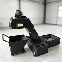 Convoyeur de copeaux CNC, machine de retrait de déchets métalliques, éliminateur de copeaux de type bande transporteuse pour accessoires d'outils de tournage et de fraisage