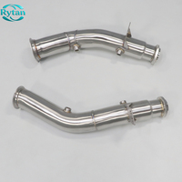Tuyaux d'échappement droits Rytan Racing Flow pour système en acier inoxydable pour Benz AMG C43 E43 E400 W205 M276 2016-2021