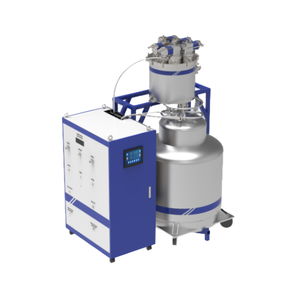 Unité de liquéfaction d'hélium industrielle 40-70L/h, système de récupération d'hélium haute pureté monté sur châssis avec moteur pour l'aérospatiale - Product Image 1