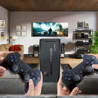 Console de Jeux Rétro Sans Fil M8 2.4G pour TV avec Mémoire 64 Go, Prise en Charge Multilingue, Plus de 20000 Jeux Rétro