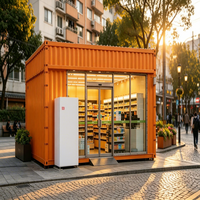 Kiosques Conteneurs Préfabriqués Modernes Personnalisables et Respirants pour Cafés, Salons de Thé, Boutiques de Fleurs – Conception Démontable pour l'Extérieur