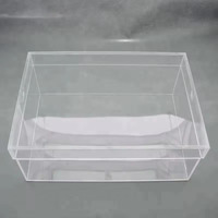 Boîte personnalisée pour cube en acrylique cristal de luxe-Mini boîte de présentation avec/boîte cadeau en acrylique avec couvercle/boîte de présentation en acrylique