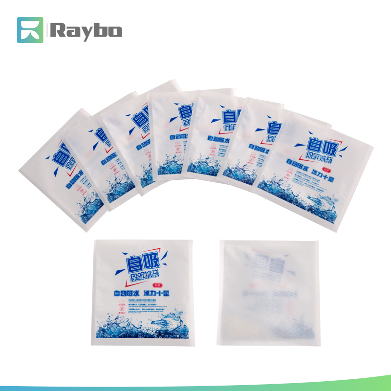 RAYBO OEM Eco-Friendly Custom Transportation Cooling 550ml Soak Ice Gel Pack Cold Gel Pack Ice Pack For Food Shipping