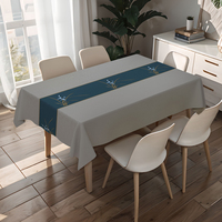 Nappe carrée réutilisable RNPT motif orchidée, housse de table en plastique PVC pour table de salle à manger intérieure et nappe de camping