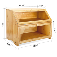 Boîte de conservation du pain, pot naturel de ml, grande capacité en bambou, pour la conservation des aliments, conserve le pain