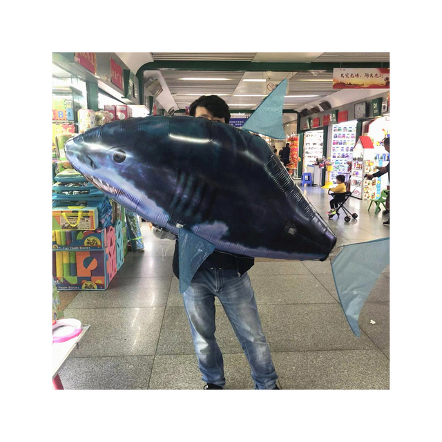 Remote Control Flying Shark Flying Fish in the air Clown Fish Toy Wedding Birthday Decoration Children's Educational Electric in