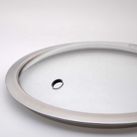 28cm Glasdeckel Gehärteter Glasdeckel für Küchenkochgeschirr Hochtemperaturbeständiger Runder Pfannendeckel
