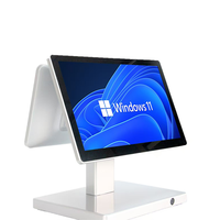 Terminal POS MJ-T2 15,6 Inci Layar Tunggal atau Ganda, Sistem Android dan Windows All-in-One, Mendukung Layar Sentuh Kapasitif
