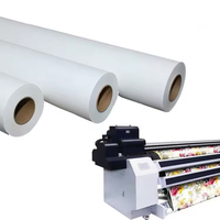 Fournisseur de Guangzhou, échantillons gratuits, papier de transfert par sublimation de bonne qualité, séchage rapide, 42 pouces, 1067 mm, rouleau de 100 mètres