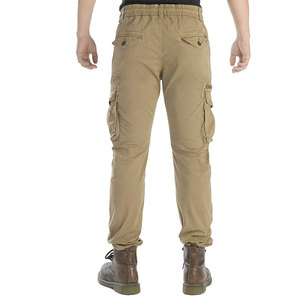 Pantalon cargo léger en coton respirant à taille mi-haute élastique avec plusieurs poches, style streetwear décontracté, service OEM - Product Image 3