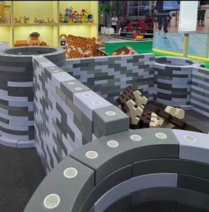 Anaokulu çocuk büyük simülasyon kırmızı tuğla yapı taşları inşaat oyunu tuğla bir ev bricktoys oyuncaklar inşa etmek - Product Image 6