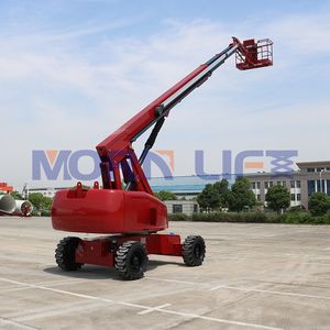 Elevador telescópico de brazo recto eléctrico/diésel, equipo de elevación autopropulsado para plataforma de trabajo aéreo - Product Image 3