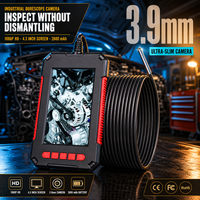 Caméra d'inspection des égouts et caméra d'inspection des drains pour plombiers et mécaniciens avec 8 LED IR pour la vision nocturne et les réparations de moteurs
