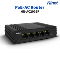 Switch PoE Gigabit 4 ports Hinet, contrôleur AP sans fil AC, routeur 65W IEEE802.3af/at, 1 WAN, 4 LAN, 64 APs, réseau WiFi