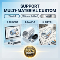 Composants de lampe en plastique injecté sur mesure pour éclairage mural LED et boîtiers d'éclairage de jardin, service OEM ODM