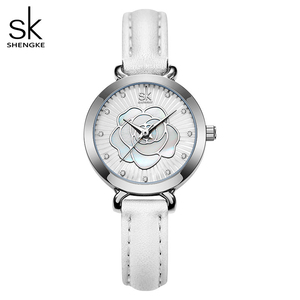 Niche High End Women's Waterproof Rose Pattern Leather Strap Wristwatch - Product Image 5