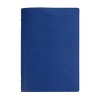 Carnet de notes A5 DABENYING SYHY-03 en similicuir à feuilles mobiles, avec couverture amovible, pour réunions, reliure à agrafes et colle