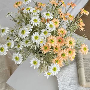 Artificial Daisies Simulated Flowers Flocking <b>Silk</b> High Simulation Home Decor Wedding Photography Props - Product Image 4