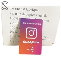 Biglietto da Visita NFC in PVC Personalizzato Stampato, Carta RFID Contactless Intelligente NTAG215 NTAG213 per Social Media, Chiave Hotel, Controllo Accessi
