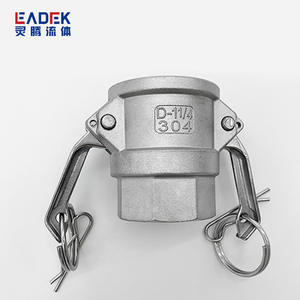 Raccord rapide en acier inoxydable 304 et 316, type D, femelle, filetage interne avec poignée à plaque, autres connecteurs - Product Image 2