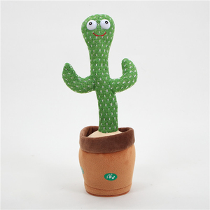 Cactus di Peluche Parlante Unisex per Bambini con Cappello, Ripete Quello Che Dici, Giocattolo Divertente e Scherzoso con Funzione di Registrazione - Product Image 2