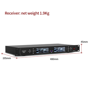 Biner DR666 Système de Microphone Sans Fil UHF Professionnel Portable à Main pour le <span class=keywords><strong>Karaoké</strong></span> et le Chant - Product Image 6