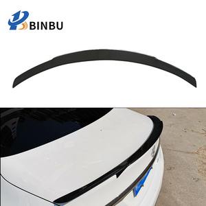 Pour Mercedes Benz classe C W205 fibre de carbone aileron arrière mises à niveau <span class=keywords><strong>Babos</strong></span> <span class=keywords><strong>Style</strong></span> aileron arrière 4 portes aile arrière Kit de carrosserie - Product Image 4