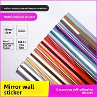 Panneau de tapis réfléchissant double face en PET, adhésif miroir pour la décoration de mariages et de scènes