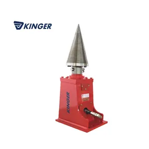 High quality firewood processor hydraulic screw cone log splitter made by KINGER golden supplier