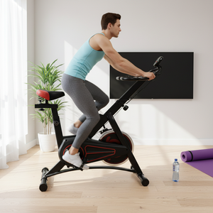 Vélo <span class=keywords><strong>d</strong></span>'exercice à résistance réglable pour la maison et l'<span class=keywords><strong>appartement</strong></span>, vélo de spinning pour entraînement cardio - Product Image 2