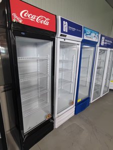 Single <strong>Glass</strong> Door Air &amp; Direct Cooling Beverage Refrigerator Cooler Upright Drink Display Cabinet with Custom Brand Logo - Product Image 2
