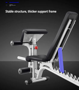 <span class=keywords><strong>Banco</strong></span> de pesas metálico comercial para press de banca, <span class=keywords><strong>inclinado</strong></span>, declinado y plano, para ejercicios de bíceps, estiramiento de piernas y abdominales, plegable, con capacidad de 500 kg - Product Image 4