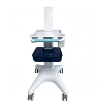 Chariot médical MEDEN M6 avec roues, chariot à instruments portable pour hôpital, panier d'accessoires, hauteur réglable, 4 roulettes pivotantes