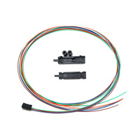 6/12 Fiber Optic Buffer Tube Color Coded Fan-out Kit for Flat Ribbon Cables 1.2m (3.94FT) Tubing Length Optical Fibers 5G