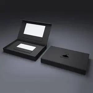 Benutzer definierter Druck Luxus verpackung Paket box für VIP-Mitgliedschaft aus reinem Metall Beauty Bank Card Welcome Kit Credit Debit Geschenk karte