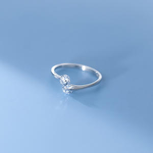 Design romântico S925 Sterling Silver CZ Stone <span class=keywords><strong>Promise</strong></span> Anel de Noivado para Mulheres J0212 - Product Image 5