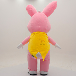 Disfraz Inflable <span class=keywords><strong>de</strong></span> Conejo <span class=keywords><strong>de</strong></span> Granja Personalizado para Pascua, Disfraz <span class=keywords><strong>de</strong></span> Mascota <span class=keywords><strong>de</strong></span> Conejo Rosa para Adultos para Fiestas - Product Image 4