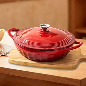 Olla de Hierro Fundido Esmaltada Antiadherente con Tapa Hermética, Apta para Horno y Lavavajillas, para Asar, Hornear, Saltear y Preparar Pan - Product Image 3