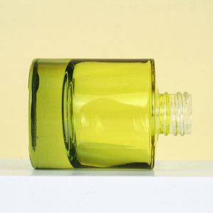 Hot Sale 100pcs 30ml Multi-color Premium Frosted Green Glass Cosmetics Oil <b>Dropper</b> Screw Cap Refined Oil <b>Bottle</b> - Product Image 3