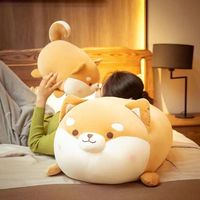 Boneka Shiba Inu Lucu, Boneka Anjing Corgi Lembut, Bantal Peluk, Hadiah Valentine & Ulang Tahun Grosir