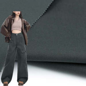 Kaliteli stok orta ağırlık 260gsm % 97% pamuk % 3% spandex tela algodon dokuma pamuk dimi kumaş pantolon için - Product Image 1