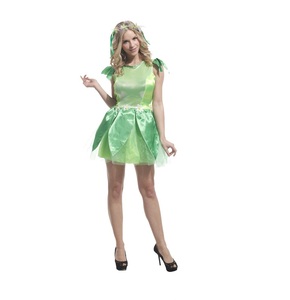 green emerald velvet dress Aurora's Green Fairy Dress Green / M main image 1