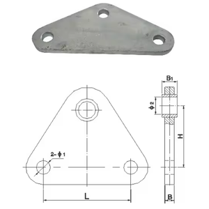 Placa de Unión Tipo L de Grado Industrial, Placa de Unión Tipo L de Tamaño Estándar para Proyectos de Líneas Eléctricas - Product Image 4