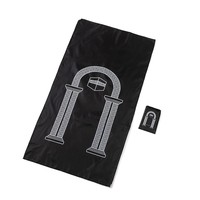 Tapis de prière de voyage Raudhah Sajdah en velours diamanté matelassé, vente en gros d'usine, best-seller, cadeau islamique musulman, hauteur de poils en peluche