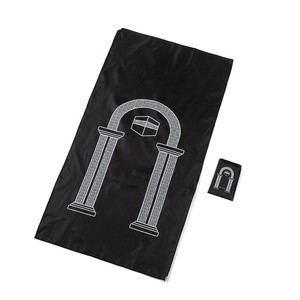 Alfombra de oración Raudhah Sajdah de terciopelo de diamante acolchado, de venta al por mayor de fábrica, muy vendida, para viaje, regalo islámico musulmán, con altura de pelo de felpa - Product Image 2